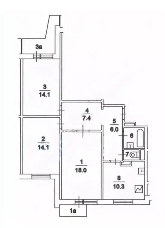 3-к кв. Москва Новопеределкинская ул., 16 (75.0 м) - Фото 1