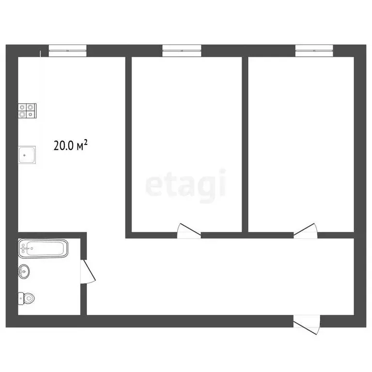 2-комнатная квартира: Нальчик, улица Шарданова, 48к2 (97.8 м) - Фото 1