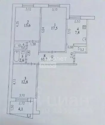 3-к кв. Хабаровский край, Комсомольск-на-Амуре Комсомольская ул., 84к2 ... - Фото 2