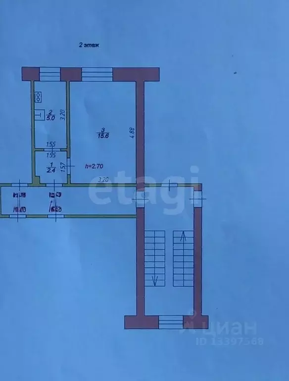 1-к кв. Тверская область, Бежецк Заводская ул., 3 (23.0 м) - Фото 1