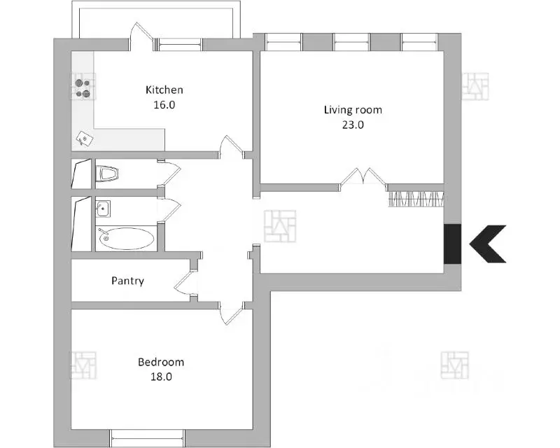 2-к кв. Москва Певческий пер., 1/2С3-3а (80.0 м) - Фото 2