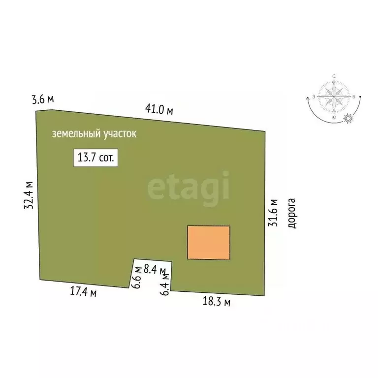Дом в Челябинская область, Южноуральск Набережная ул., 18 (41 м) - Фото 1