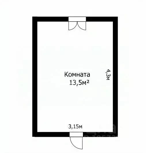 Комната Томская область, Северск ул. Крупской, 14А (13.5 м) - Фото 2