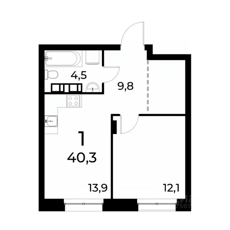 1-к кв. Нижегородская область, Нижний Новгород Березовский мкр,  (40.1 ... - Фото 1