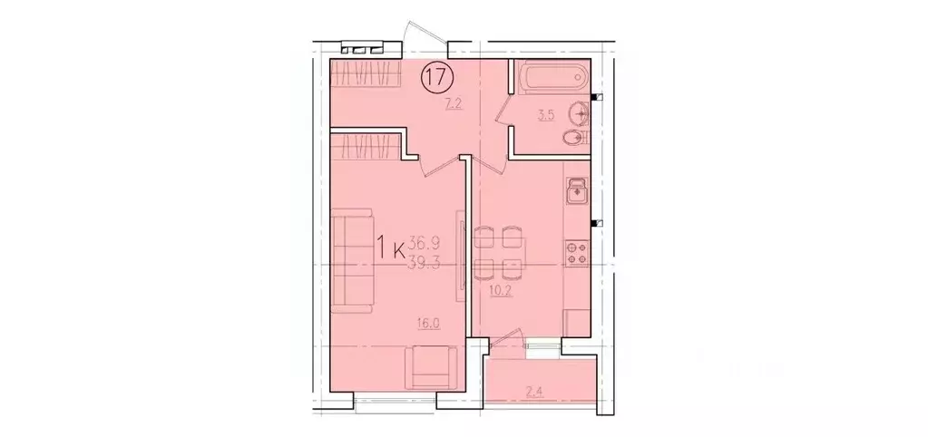 1-к кв. Саратовская область, Энгельс Энгельс-9 мкр,  (39.3 м) - Фото 0