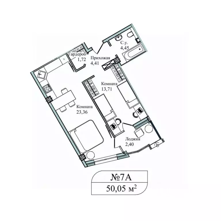 2-к кв. Севастополь ул. Летчиков, 10к3 (52.3 м) - Фото 0