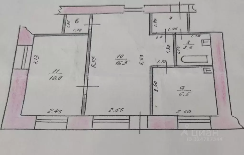 2-к кв. Алтайский край, Барнаул ул. Матросова, 193 (39.1 м) - Фото 1