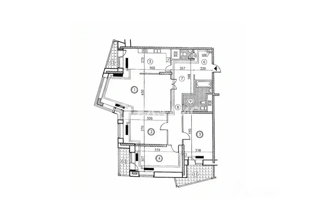 4-к кв. Москва ул. Дыбенко, 16К1 (159.0 м) - Фото 2