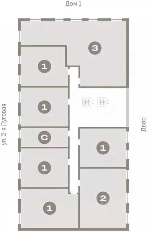 1-к кв. Тюменская область, Тюмень Мысовская ул., 26к2 (52.62 м) - Фото 1