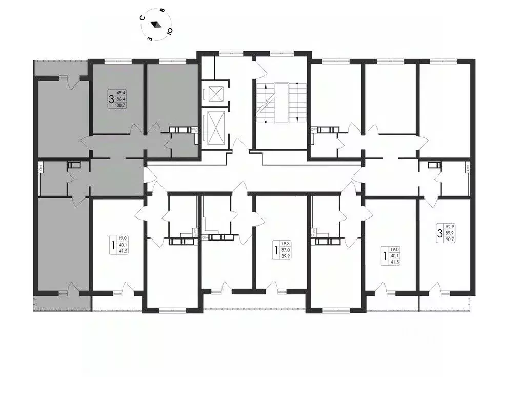 3-к кв. Воронежская область, Воронеж Первое Мая мкр, Май жилой ... - Фото 2
