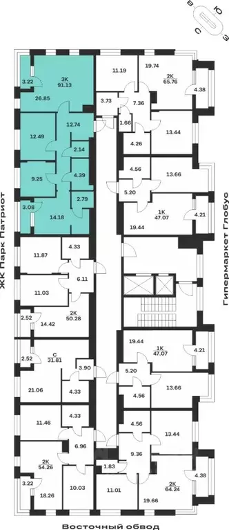 3-к кв. Тульская область, Тула городской округ, с. Осиновая Гора ул. ... - Фото 2
