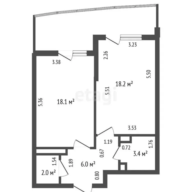 1-комнатная квартира: Санкт-Петербург, Балтийский бульвар, 4 (48 м) - Фото 1