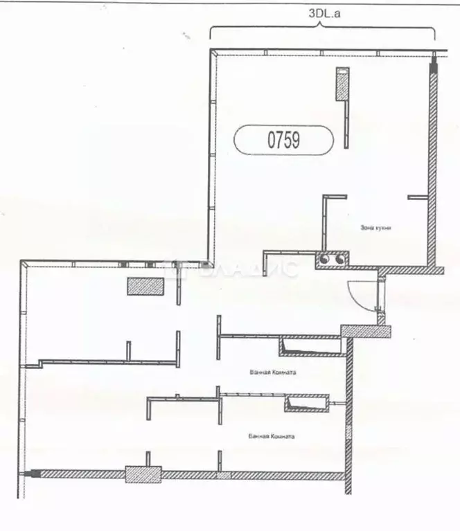 3-к кв. Москва 1-й Красногвардейский проезд, 22с2 (126.0 м) - Фото 2