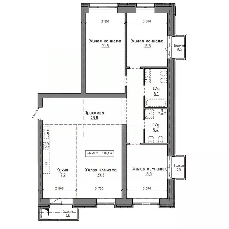 4-к кв. Алтайский край, Барнаул Интернациональная ул., 79 (130.1 м) - Фото 0