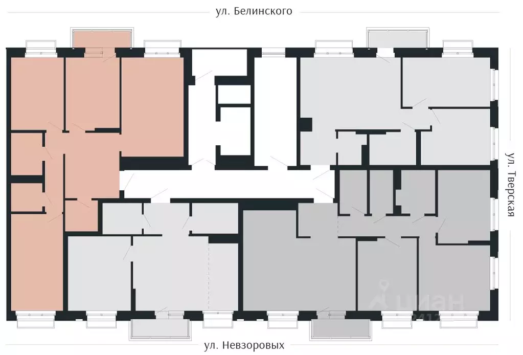 3-к кв. Нижегородская область, Нижний Новгород Резиденция жилой ... - Фото 2