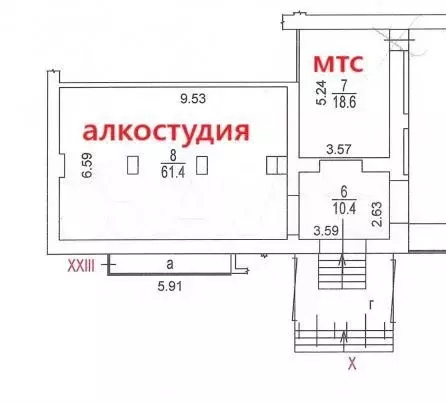 18 и 61м2 в аренду на трафике - Фото 0