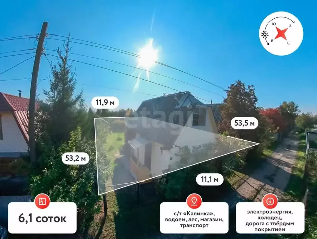 Участок в Тюменская область, Тюменский муниципальный округ, Калинка ... - Фото 1