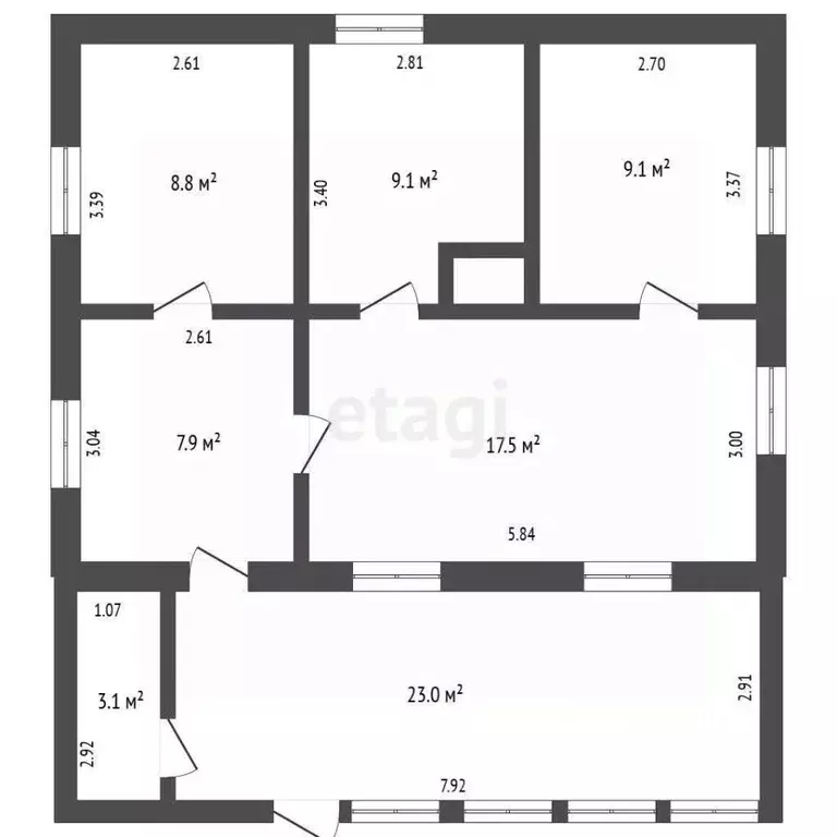 Дом в Крым, Кировский район, с. Льговское ул. Шемьи-Заде (79 м) - Фото 2