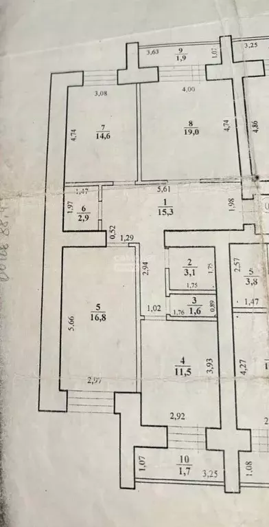3-к кв. Забайкальский край, Чита Октябрьский мкр, 7 (90.0 м) - Фото 2