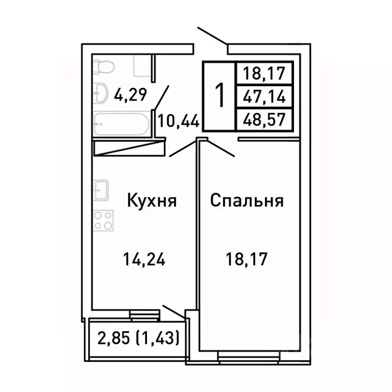 1-к кв. Самарская область, Самара Королев Звездный жилой комплекс ... - Фото 0