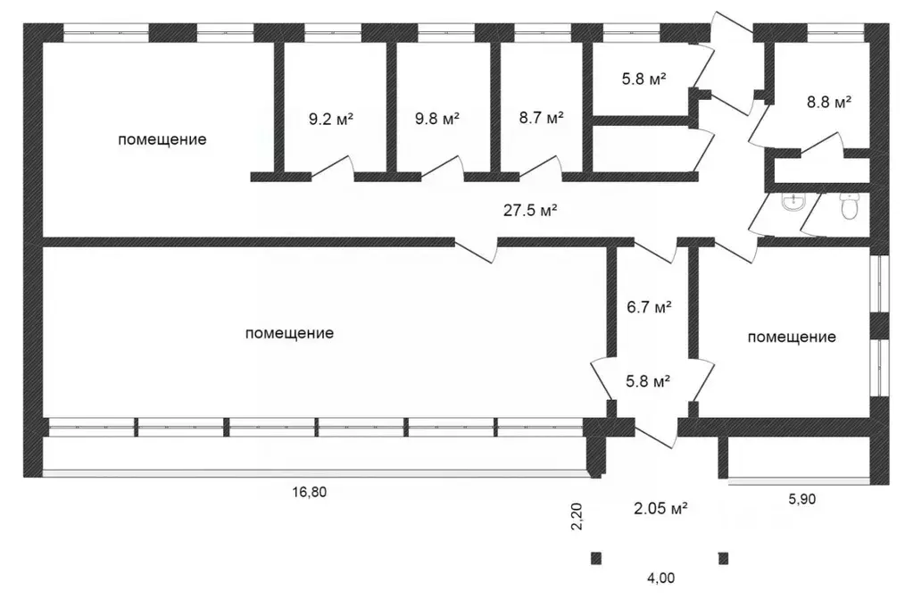 Торговая площадь в Ямало-Ненецкий АО, Новый Уренгой Лимбяяха мкр, ... - Фото 2