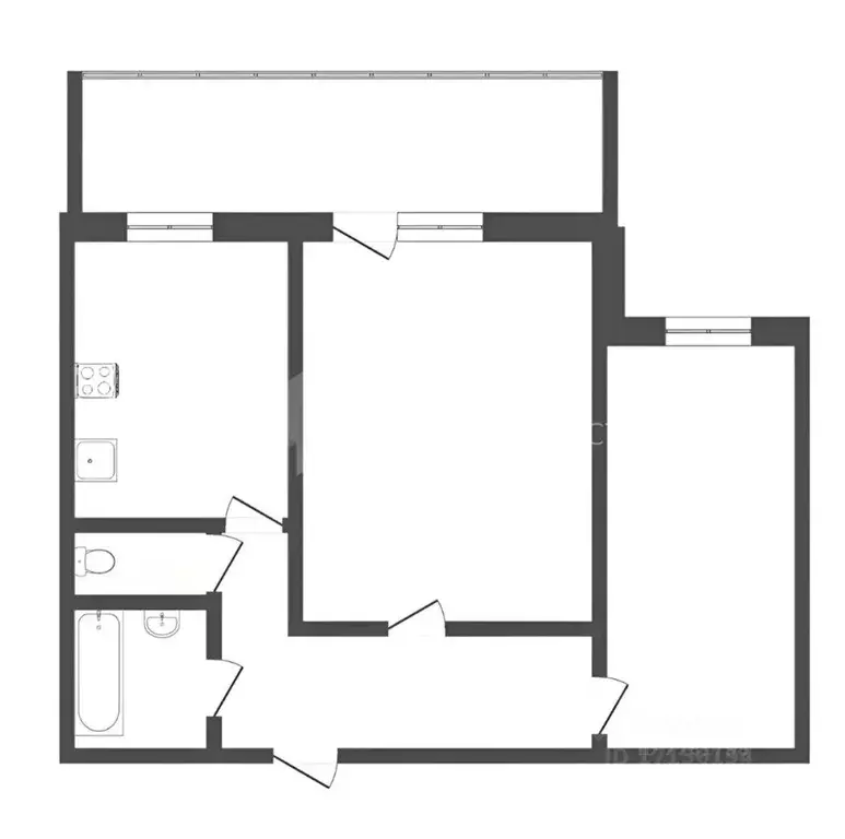 2-к кв. Омская область, Омск Почтовая ул., 6 (52.5 м) - Фото 2