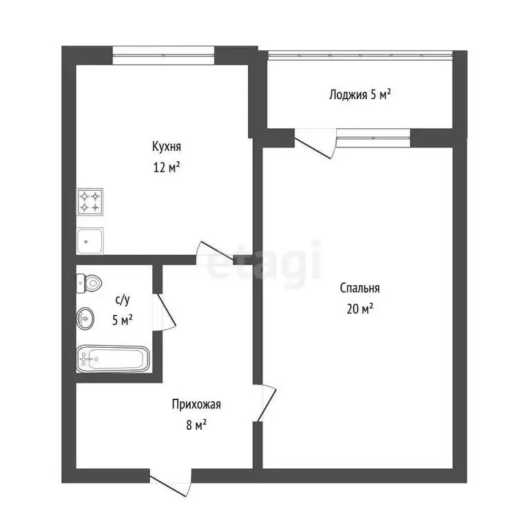 1-комнатная квартира: Тюмень, Широтная улица, 215 (44.5 м) - Фото 0