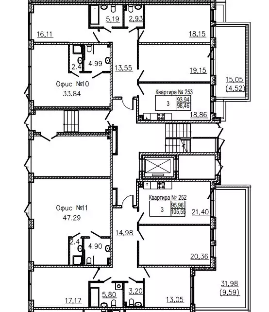 3-к кв. Санкт-Петербург ул. Чапаева, 17к2 (105.9 м) - Фото 1