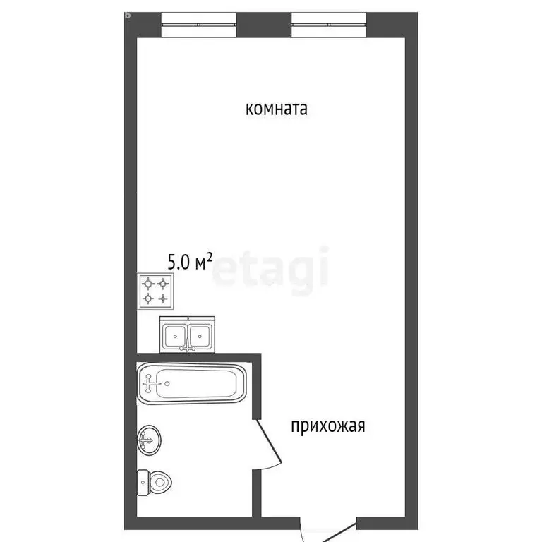 Квартира-студия: Сочи, Пятигорская улица, 54/5 (24 м) - Фото 0