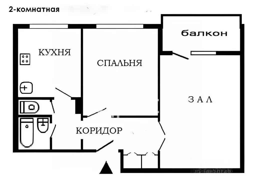 2-к кв. самарская область, самара дачная ул, 13 (50.0 м) - Фото 1