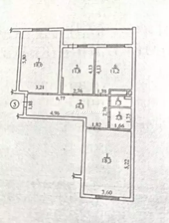 3-к кв. Крым, Симферополь ул. Кантар, 3 (77.5 м) - Фото 2