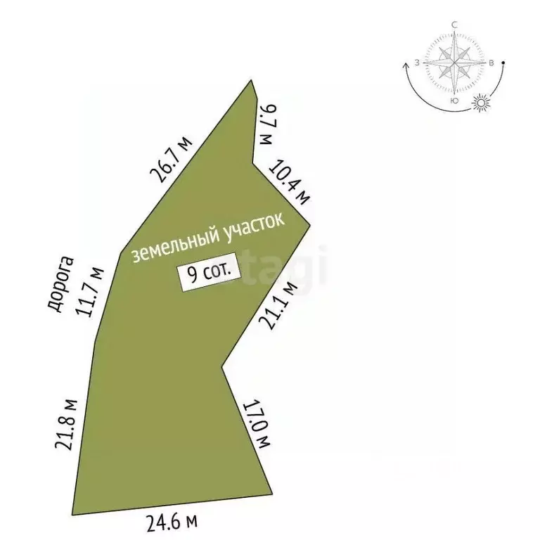 Участок в Крым, Ялта муниципальный округ, Гаспра пгт ш. ... - Фото 2