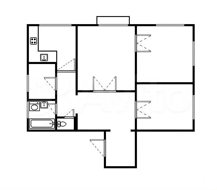 4-к. квартира, 100 м, 2/8 эт. - Фото 0