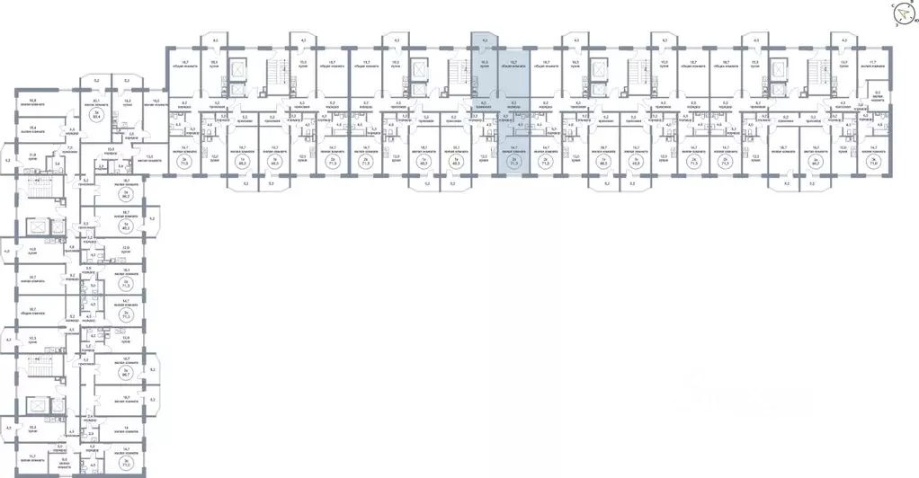 2-к кв. Ханты-Мансийский АО, Нефтеюганск 4-й мкр, 4к1 (71.3 м) - Фото 1