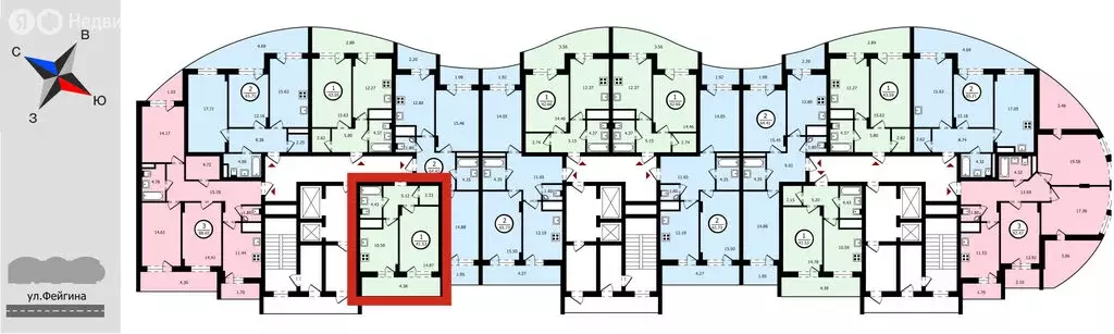 1-комнатная квартира: Владимир, улица Фейгина, 17 (37.6 м) - Фото 0