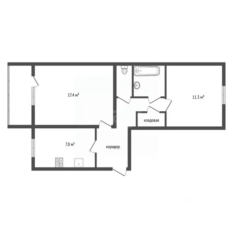 2-к кв. Воронежская область, Воронеж ул. 45-й Стрелковой Дивизии, 253 ... - Фото 1
