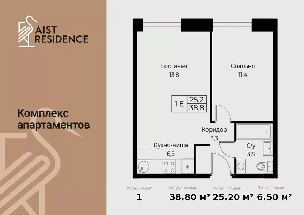 2-к кв. Москва ул. Наметкина, 10Д (38.8 м) - Фото 1