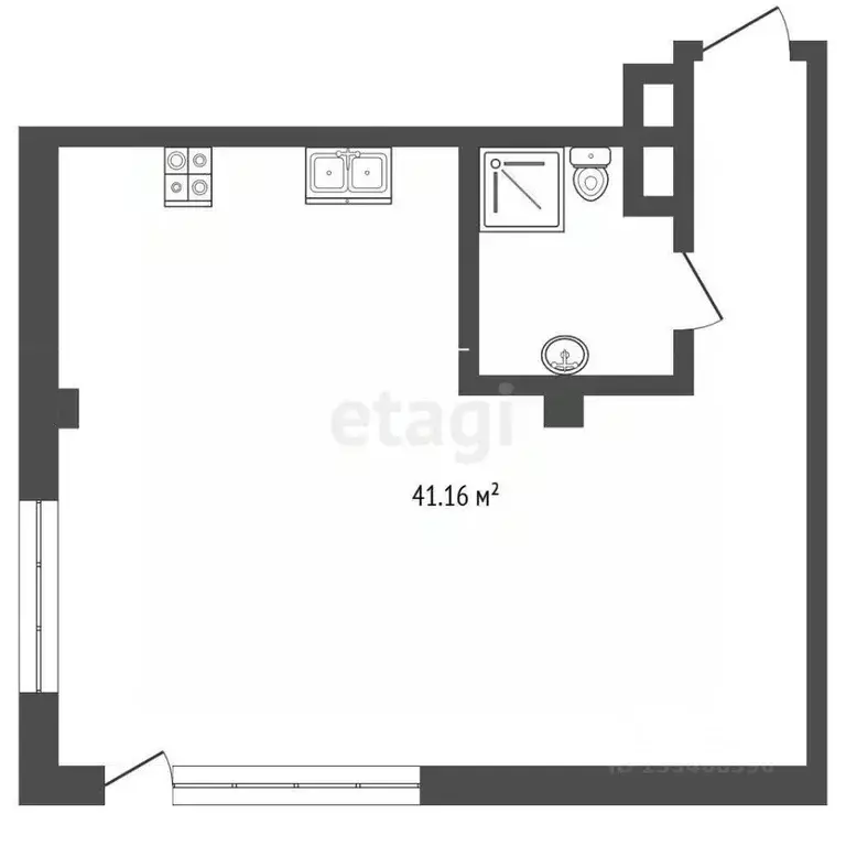 1-к кв. Крым, Ялта ул. Репина, 21 (41.16 м) - Фото 2