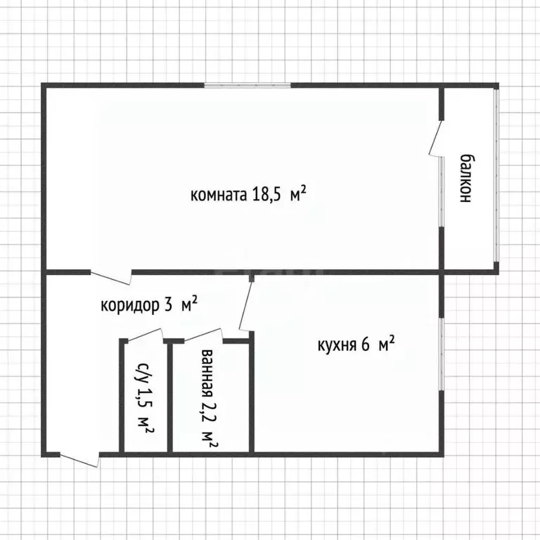 1-к кв. Адыгея, Майкоп ул. 8 Марта, 19 (31.2 м) - Фото 2