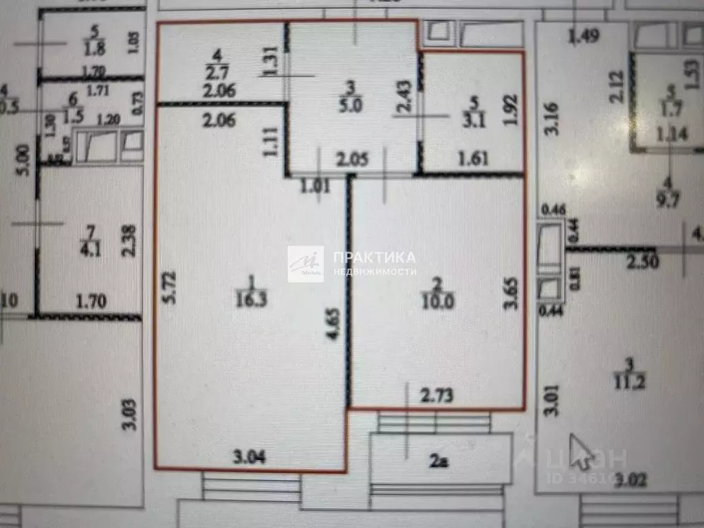 1-к кв. Москва Аминьевское ш., 4Дк3литВ (38.9 м) - Фото 2