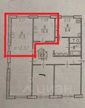 Комната Омская область, Омск Краснознаменный мкр, ул. Каховская, 5 ... - Фото 2