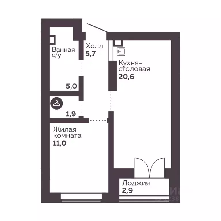 1-к кв. Свердловская область, Екатеринбург Уралмаш жилрайон, Голос ... - Фото 0