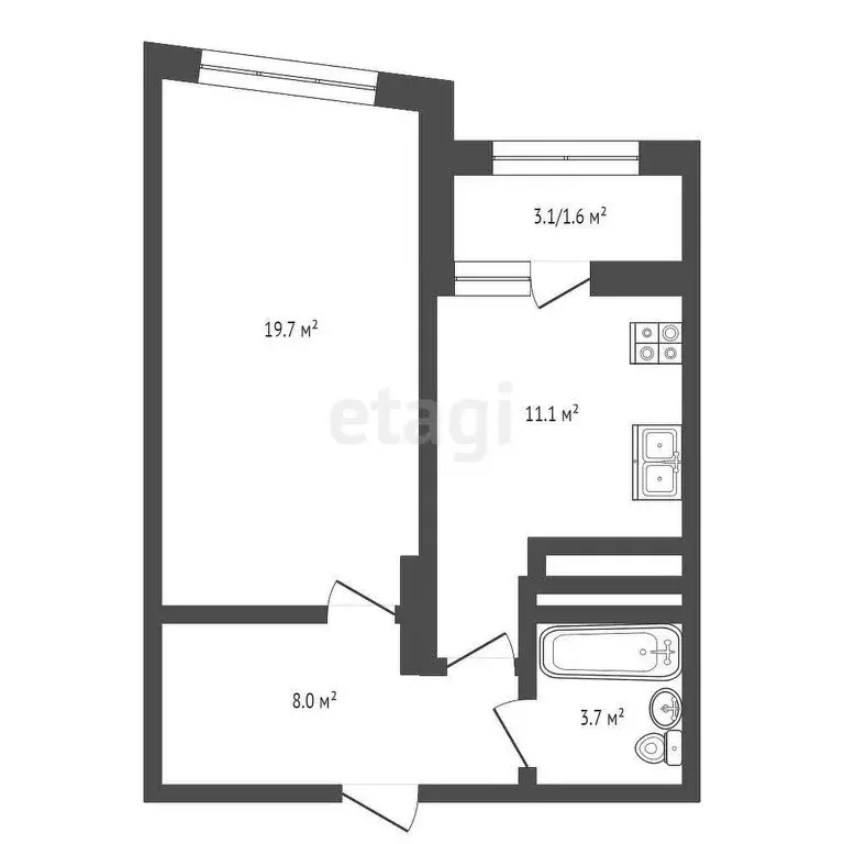 1-комнатная квартира: Самара, проспект Карла Маркса, 246 (44.1 м) - Фото 0