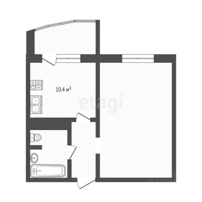 1-к кв. Тюменская область, Тюмень ул. Павла Шарова, 1к1 (40.8 м) - Фото 1