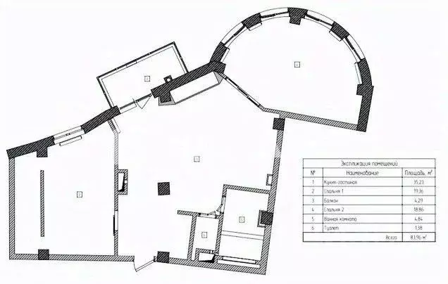 3-к кв. Белгородская область, Белгород Харьковская ул., 3 (83.96 м) - Фото 2
