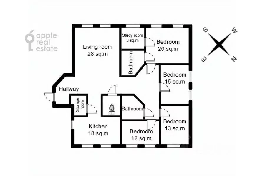 5-к кв. Москва Архангельский пер., 9 (170.0 м) - Фото 2