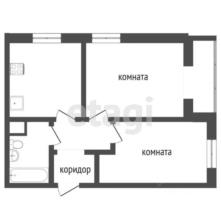 2-к кв. Тюменская область, Тюмень ул. Фармана Салманова, 12 (64.9 м) - Фото 2