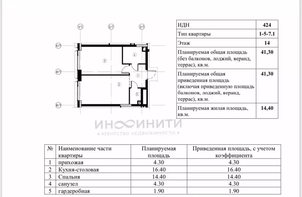1-комнатная квартира: Москва, Автозаводская улица, 23с64 (41.3 м) - Фото 1