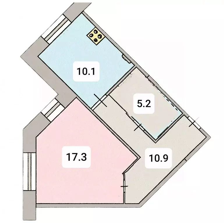 1-к кв. Санкт-Петербург Ленинский просп., 108к1 (43.5 м) - Фото 2