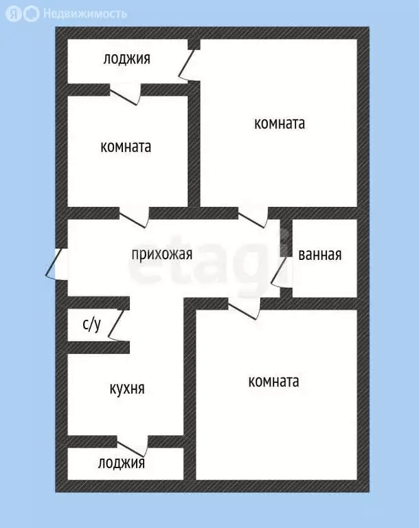 3-комнатная квартира: Горячий Ключ, улица Ленина, 147А (67.9 м) - Фото 0